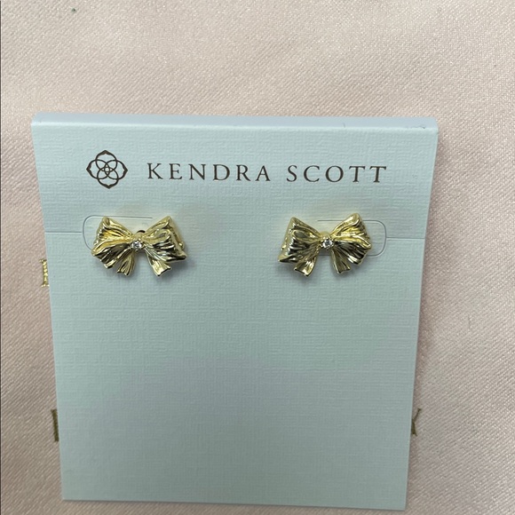 NWT Kendra Scott x Love Shack Fancy Bow Stud Earrings - Picture 2 of 4